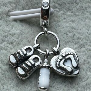 Sterling silver Pandora baby themed charm